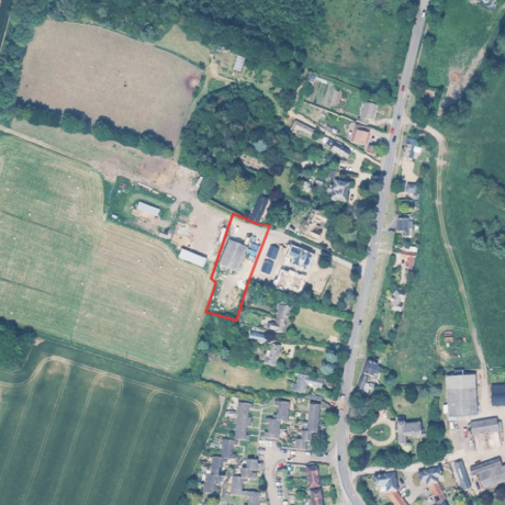 Image of Land at Beach Farm red outline plan