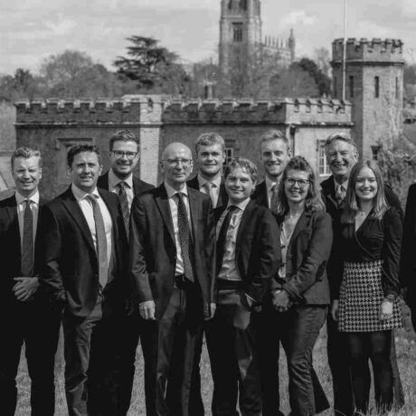 Image of the Ceres Property Development team standing in front of a church