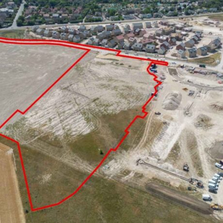 Red outline image of Phase 6, Millstone Park, Burwell, Cambridgeshire