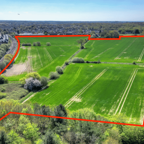 Image of red outline of land for sale